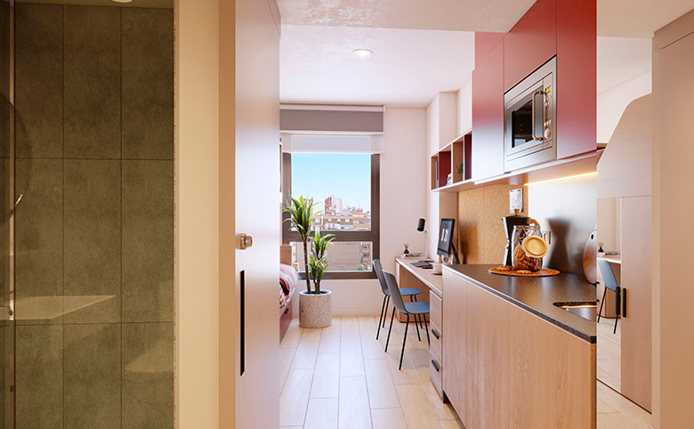 Livensa Living Barcelona Sants Badal Doble1 Residencia Estudiantes Barcelona Sants-Badal