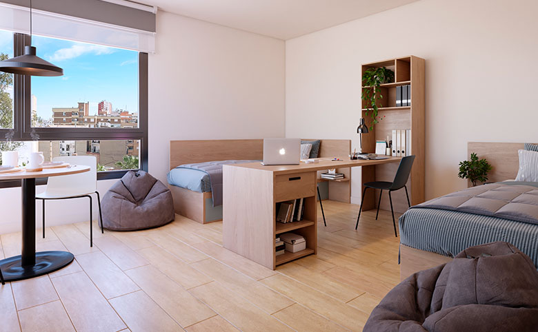 Livensa Living Barcelona Sants Badal Hab Doble Residencia Estudiantes Barcelona Sants-Badal