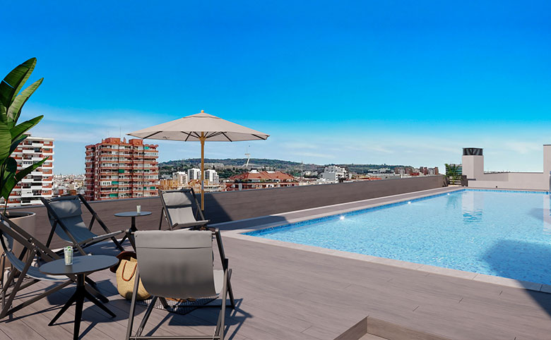 Livensa Living Barcelona Sants Badal Piscina Residencia Estudiantes Barcelona Sants-Badal